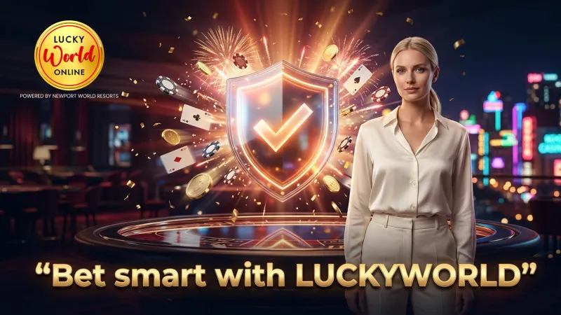 LUCKYWORLD highlights high house edge on Tie bets, bet wisely