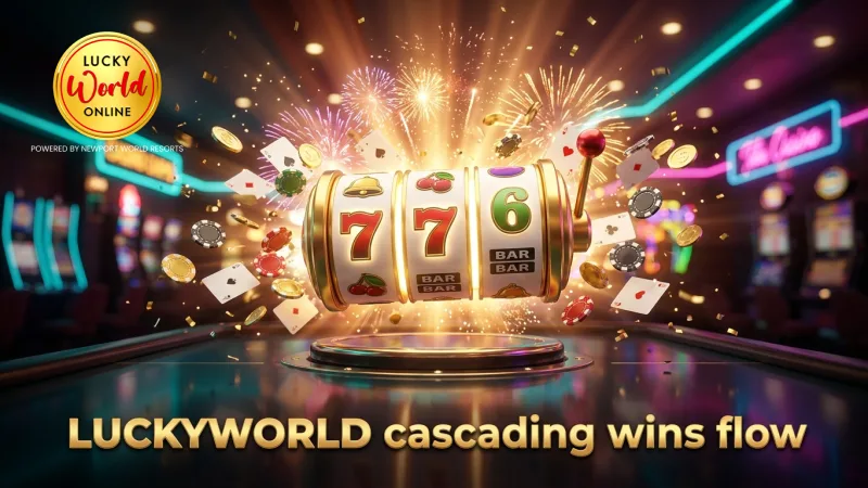 Cascading wins chain together with LUCKYWORLD's smooth gameplay flow