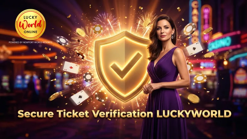 LUCKYWORLD guarantees secure and verified ticket checks