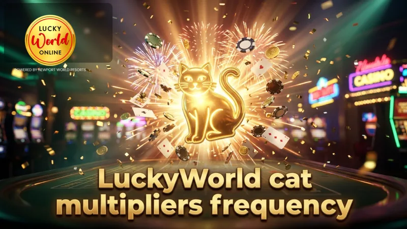 Cat symbol multipliers appear frequently in LuckyWorld free spins