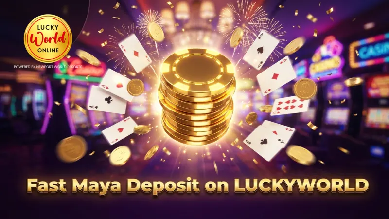 Maya e-wallet cash-in showing instant LUCKYWORLD credit