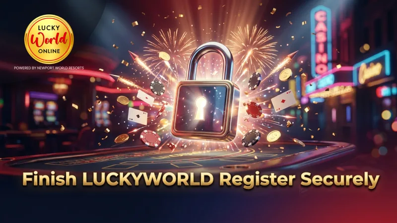 Complete LUCKYWORLD Register by submitting valid ID promptly