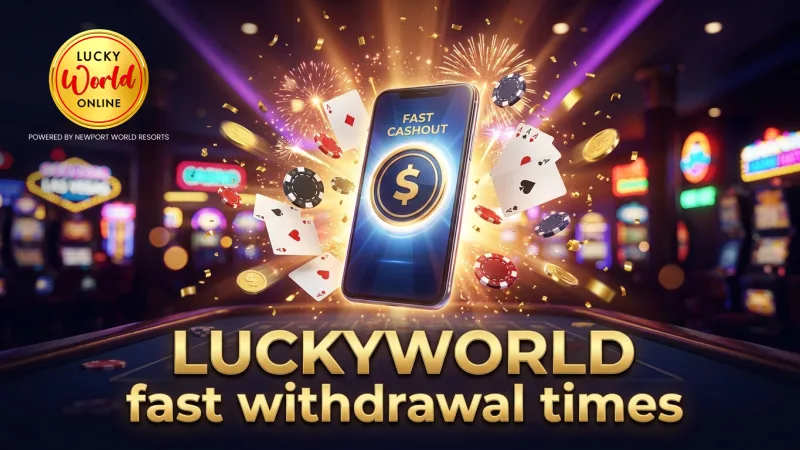 LUCKYWORLD withdrawal processing times vary by method