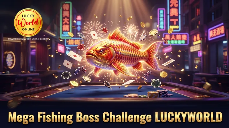 Glowing boss fish highlights unique challenge moments in Mega Fishing.