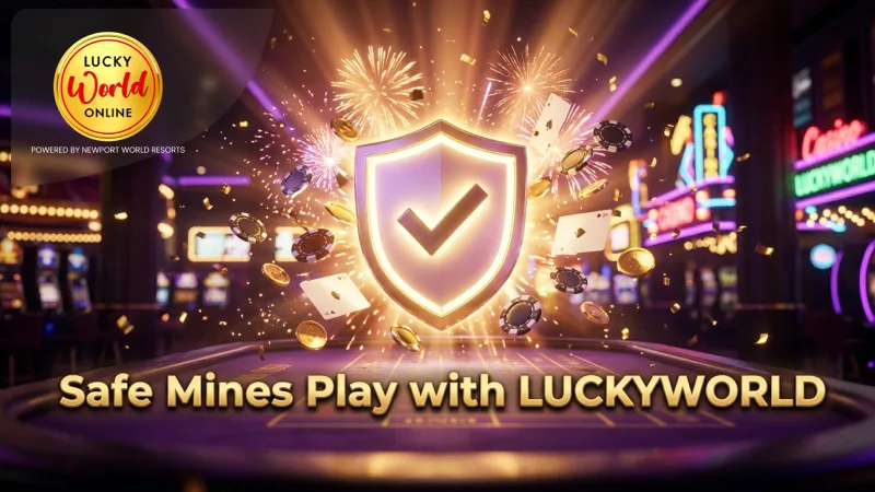 Provably fair checks ensure safer Mines play on LUCKYWORLD