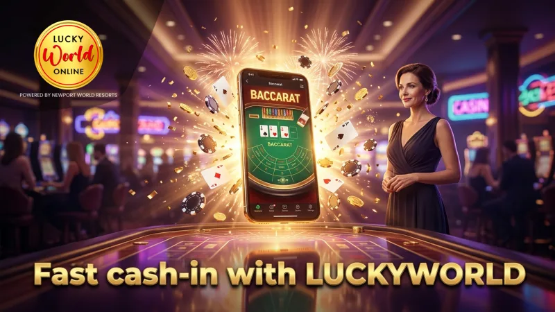 LUCKYWORLD’s mobile interface supports quick cash-in options